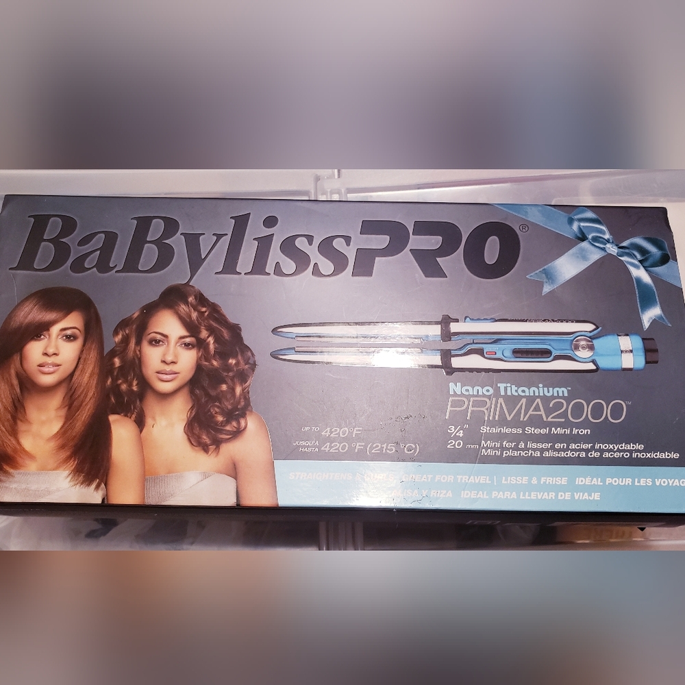 Baby Bliss Pro Namo Titanium Prima2000 Mini Hair Iron NWT
